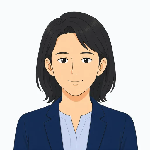安心した女性会社員の表情イラスト