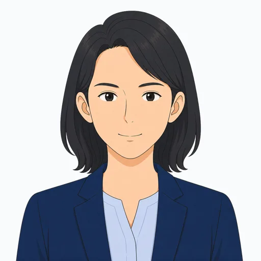 自信のある女性会社員の表情イラスト