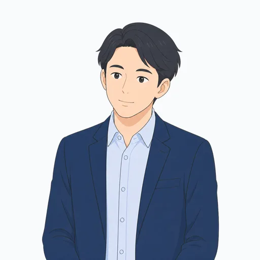 話を聞く男性会社員のイラスト