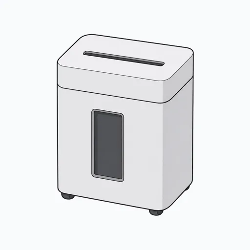 シュレッダーのイラスト