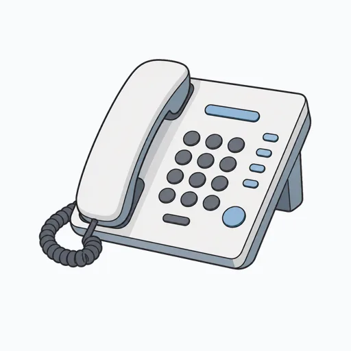 固定電話のイラスト