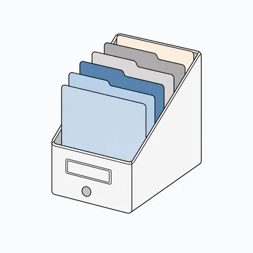 ファイルボックスのイラスト
