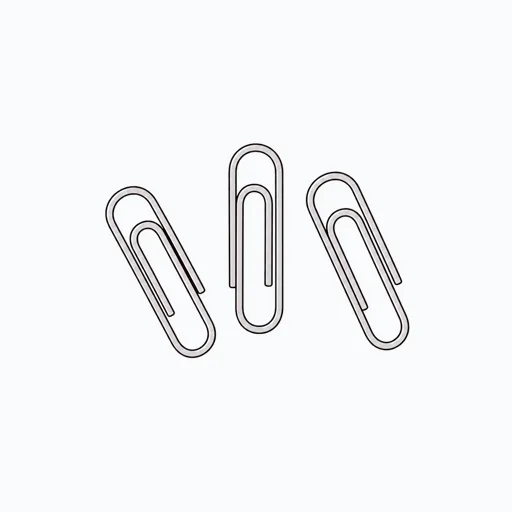 クリップのイラストのイラスト
