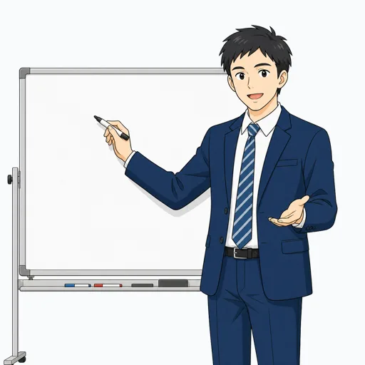 教師・講師の男性のイラスト