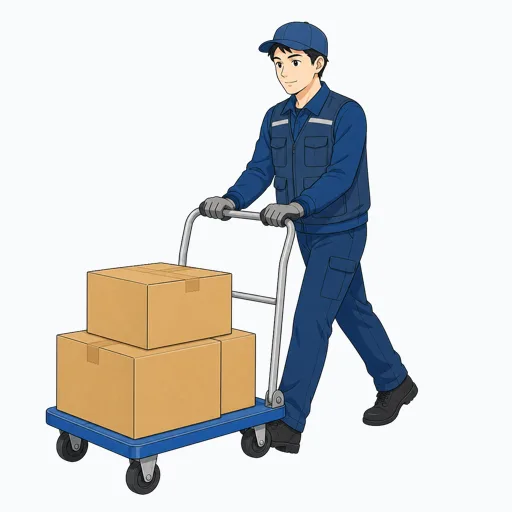 倉庫スタッフの男性