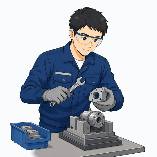 工場作業員の男性