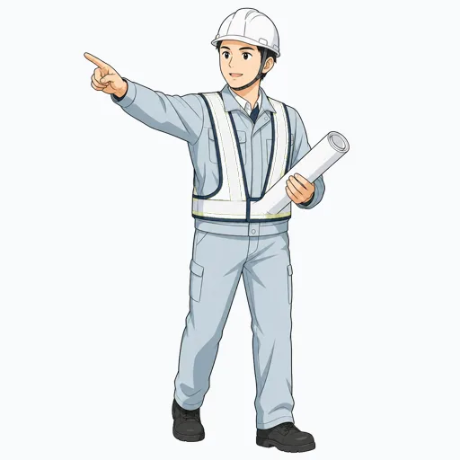 建設作業員の男性