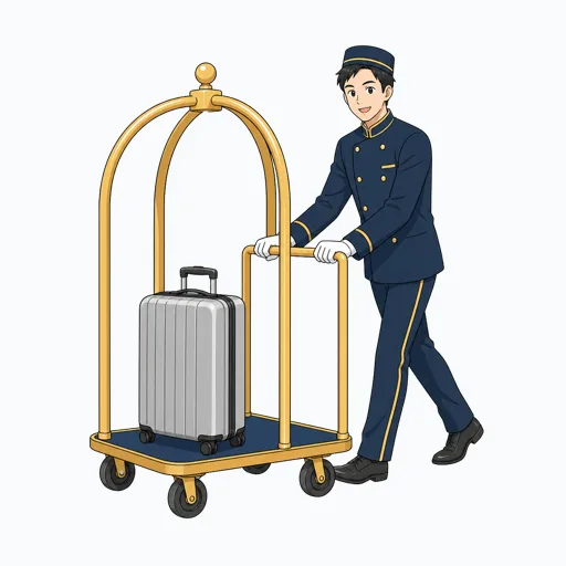 ホテルスタッフの男性