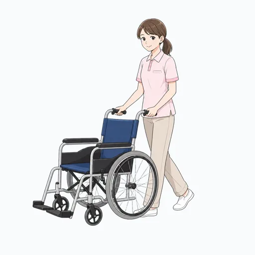 介護スタッフの女性イラストのイラスト