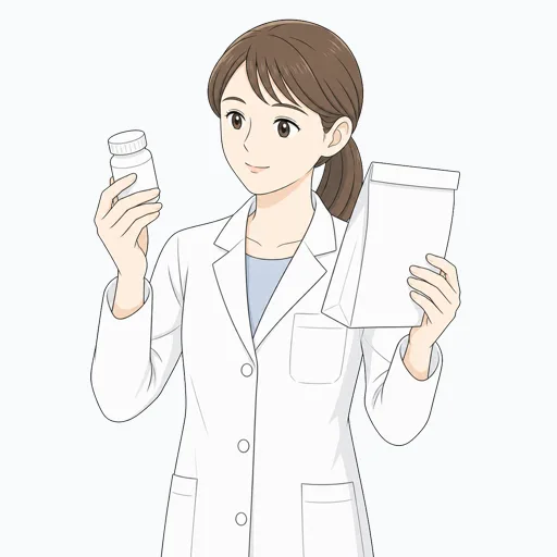 薬剤師の女性イラストのイラスト