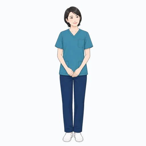 話を聞く女性医療スタッフのイラスト